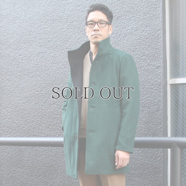 画像3: 840g ピュアウールメルトンレイズドネックコート 【送料無料】 / Audience