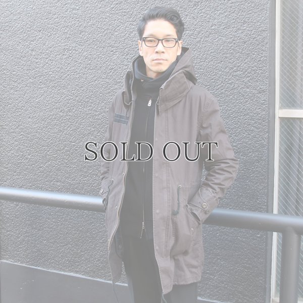 画像5: 硫化コンパクトヘリンボーン脱着ライナー付きフードダブルカラーフィールドコート 【送料無料】 / Audience