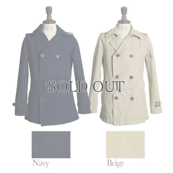 画像14: ウォッシンググログランワイヤーアクションショートトレンチコート 【送料無料】 / Audience