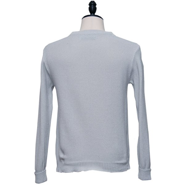 画像11: 【RE PRICE/価格改定】French Linen（フレンチリネン）鹿の子クルーネック長袖ニット【MADE IN JAPAN】『日本製』/ Upscape Audience