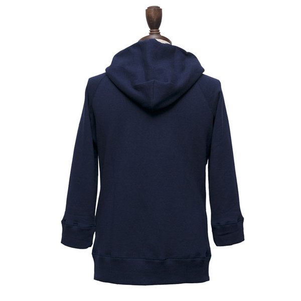 画像11: 【RE PRICE / 価格改定】ソフトエアー裏毛ラグラン7分袖フードジップパーカー【MADE IN JAPAN】『日本製』/ Upscape Audience