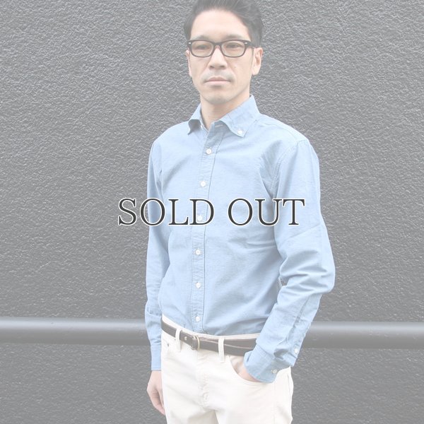 画像10: インディゴオックスフォードワイドスプレッドボタンダウン長袖シャツ【MADE IN JAPAN】『日本製』/ Upscape Audience