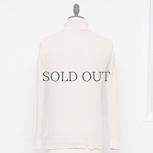画像5: リブ×アゼ編みタートルネックコットンニット【MADE IN JAPAN】『日本製』/ Upscape Audience
