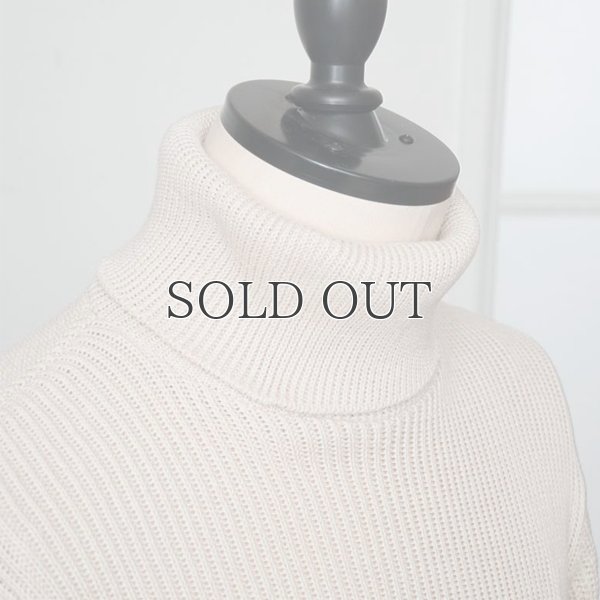 画像6: リブ×アゼ編みタートルネックコットンニット【MADE IN JAPAN】『日本製』/ Upscape Audience