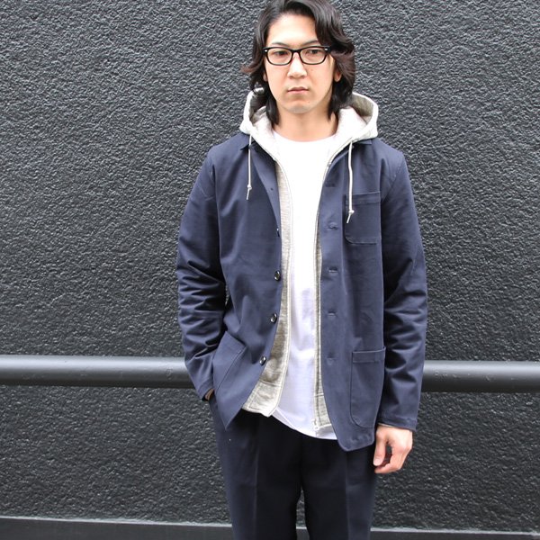 画像11: 【RE PRICE/価格改定】度詰裏毛フードスタンドブルゾン 【MADE IN JAPAN】『日本製』/ Upscape Audience