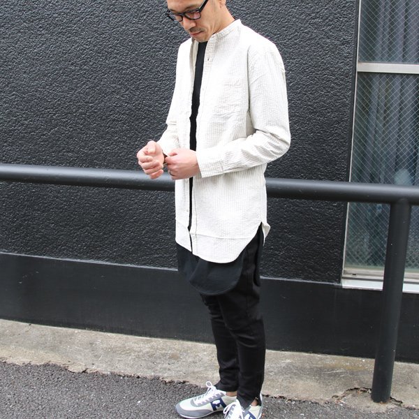 画像21: 【RE PRICE/価格改定】シアサッカー天竺 2Way ロング9/Sシャツカットソー『日本製』Upscape Audience