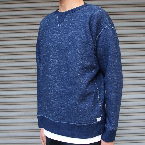 画像11: 本藍染裏毛 ガゼットC/N L/S スウェット【MADE IN TOKYO】『東京製』/ Upscape Audience