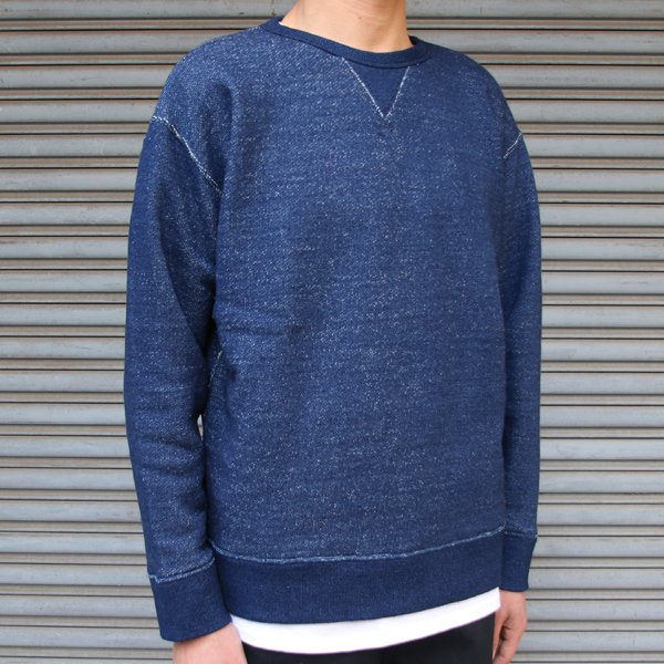 画像14: 本藍染裏毛 ガゼットC/N L/S スウェット【MADE IN TOKYO】『東京製』/ Upscape Audience