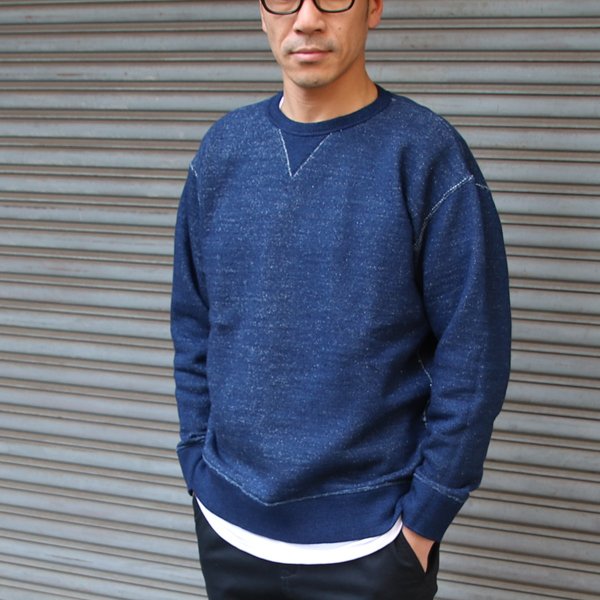 画像18: 本藍染裏毛 ガゼットC/N L/S スウェット【MADE IN TOKYO】『東京製』/ Upscape Audience
