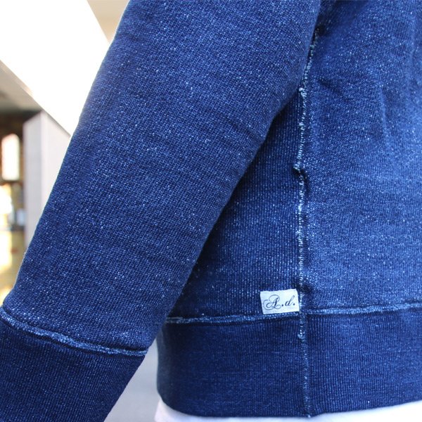 画像16: 本藍染裏毛 ガゼットC/N L/S スウェット【MADE IN TOKYO】『東京製』/ Upscape Audience