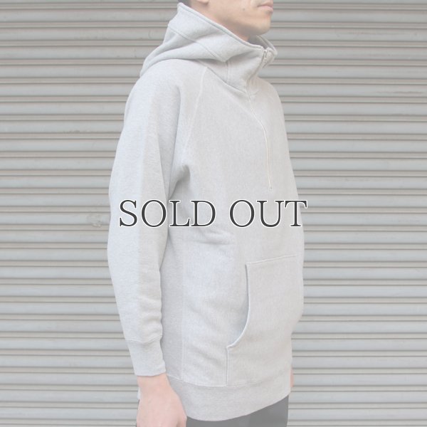 画像10: ヴィンテージ裏毛 スタンドZIPフードプルオーバー 9/S スウェット 【MADE IN TOKYO】『東京製』/ Upscape Audience