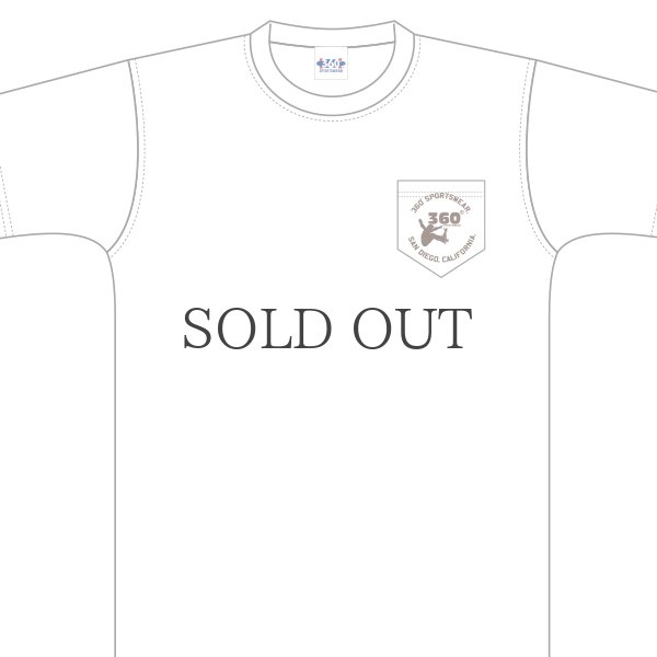 画像7: 360°SPORTS WEAR（スリーシックスティスポーツウェア） "PLAY" 6oz米綿丸胴ポケ付きS/S Tee/ Audience