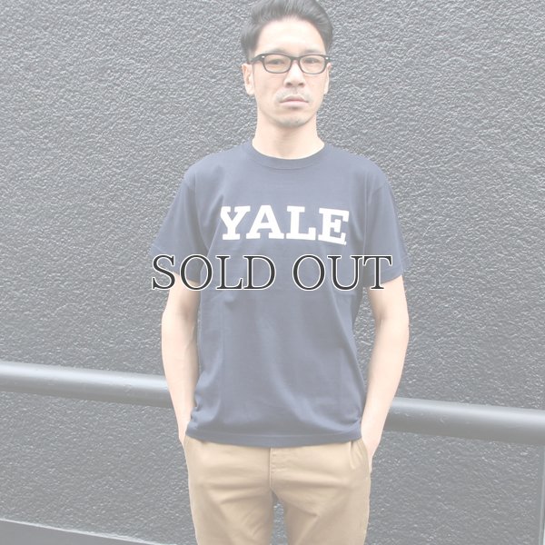 画像2: 6.2oz丸胴YALE"YALE"オールドプリントTEE / Audience