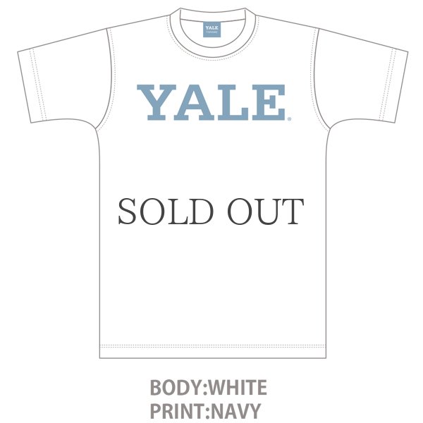 画像4: 6.2oz丸胴YALE"YALE"オールドプリントTEE / Audience