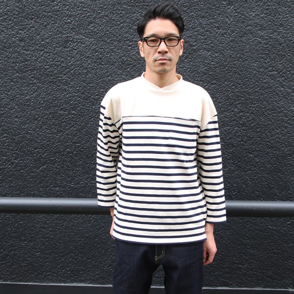 画像10: Basque10オンス(バスク天竺)ベースボールネックポケ付 9分袖カットソー【MADE IN JAPAN】『日本製』 / Upscape Audience