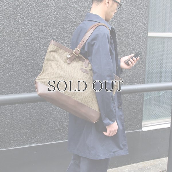 画像13: デッドストックレインカモテント生地×Leather Travel Tote Bag 【送料無料】 / Upscape Audience VASCO