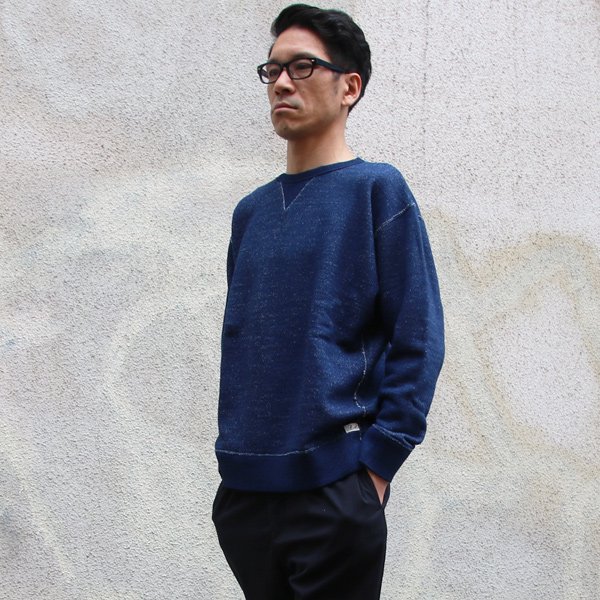 画像8: 本藍染裏毛 ガゼットC/N L/S スウェット【MADE IN TOKYO】『東京製』/ Upscape Audience
