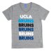 画像4: 【RE PRICE / 価格改定】 UCLA"BRUINS"コットン/三素材混カレッジプリント半袖VネックTシャツ / Audience