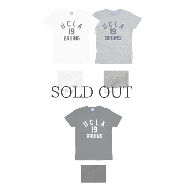 画像3: UCLA"UCLA 19 BRUINS"三素材混カレッジプリント半袖クルーネックTシャツ / Audience