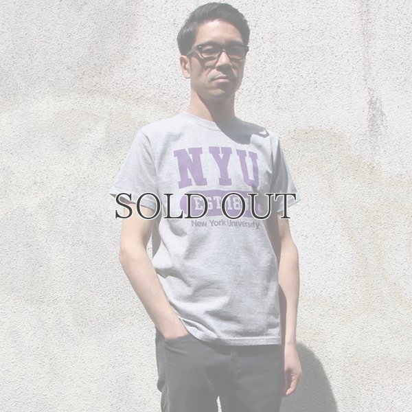 画像6: NEW YORK UNIVERSITY"NYU EST.1831"C/N S/S 6.6oz オールドプリントT / Audience