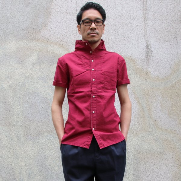 画像8: 【RE PRICE / 価格改定】綿麻スタンドドレス半袖シャツ / Audience