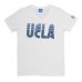 画像4:  UCLA"UCLA"ロゴ三素材混カレッジプリント半袖VネックTシャツ / Audience