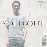 UCLA"UCLA EST.1919 BRUINS"三素材混カレッジプリント半袖クルーネックTシャツ / Audience