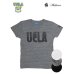 画像6:  UCLA"UCLA"ロゴ三素材混カレッジプリント半袖VネックTシャツ / Audience