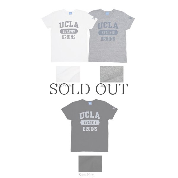 画像3: UCLA"UCLA EST.1919 BRUINS"三素材混カレッジプリント半袖クルーネックTシャツ / Audience