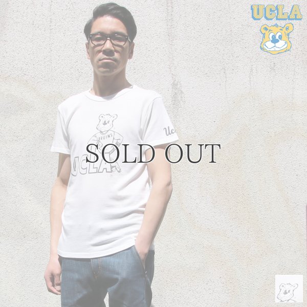 画像1: UCLA"UCLA BRUINS"三素材混カレッジプリント半袖クルーネックTシャツ / Audience