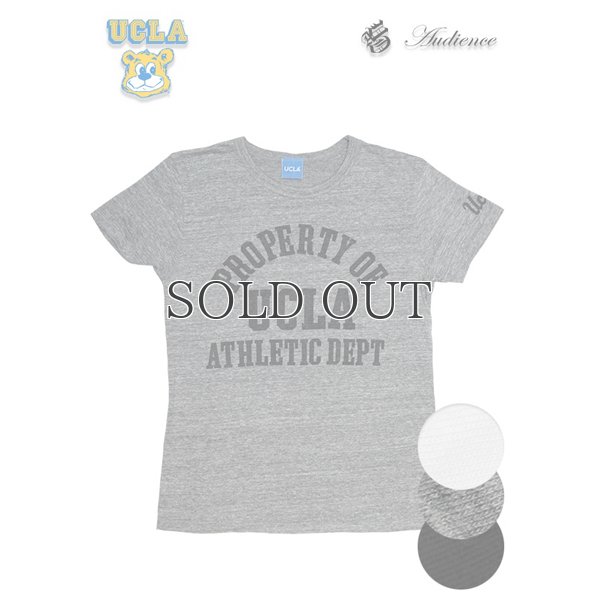 画像4: UCLA"PROPERTY OF UCLA ATHLETIC DEPT"三素材混カレッジプリント半袖クルーネックTシャツ / Audience