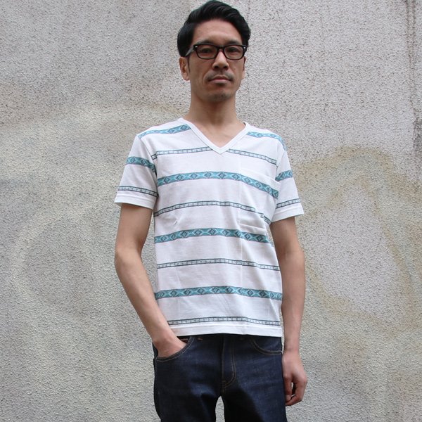 画像7: 【RE PRICE / 価格改定】ネオトライバルジャガードBIGポケットVネックカットソー【MADE IN JAPAN】 / Upscape Audience