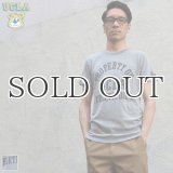 UCLA"PROPERTY OF UCLA ATHLETIC DEPT"三素材混カレッジプリント半袖クルーネックTシャツ / Audience