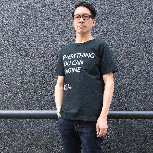 画像8: 【RE PRICE / 価格改定】ラフィー天竺"EVERYTHING..."プリントポケット付きクルーネックT【MADE IN JAPAN】『日本製』/ Upscape Audience