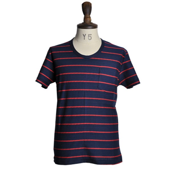 画像8: 【RE PRICE/価格改定】ロープボーダーポケット付きUネックカットソー 【MADE IN JAPAN】 / Upscape Audience