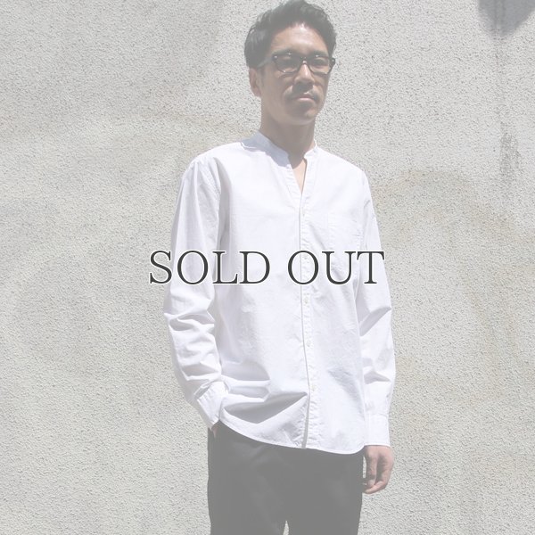 画像12: 【RE PRICE / 価格改定】タイプライターVネックバンドカラー L/S シャツ【MADE IN JAPAN】『日本製』/ Upscape Audience