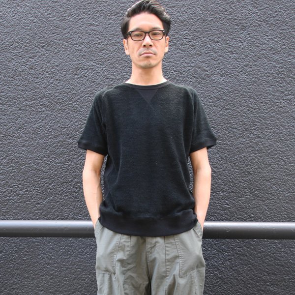 画像6: ロングパイル C/Nガゼット サドルショルダー S/Sスウェット『日本製』Upscape Audience