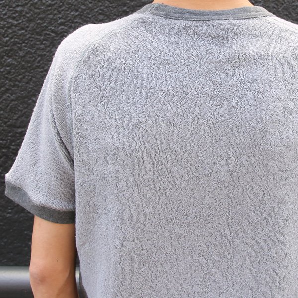 画像15: ロングパイル C/Nガゼット サドルショルダー S/Sスウェット『日本製』Upscape Audience