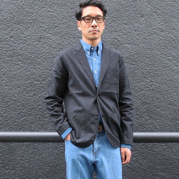 画像13: 【RE PRICE / 価格改定】リネンキャンバス2ボタンテーラードジャケット  / Upscape Audience