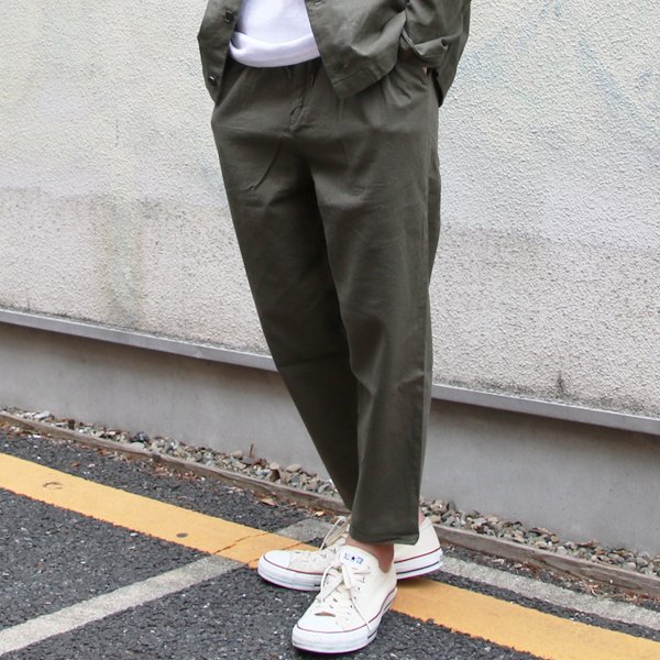 画像6: リネンキャンバスワイド　2タックアンクルパンツ【MADE IN JAPAN】『日本製』【送料無料】/ Upscape Audience