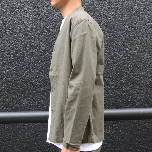 画像15: 綿麻ビンテージソフトキャンバス モックV/N カーデジャケット『日本製』/ Upscape Audience