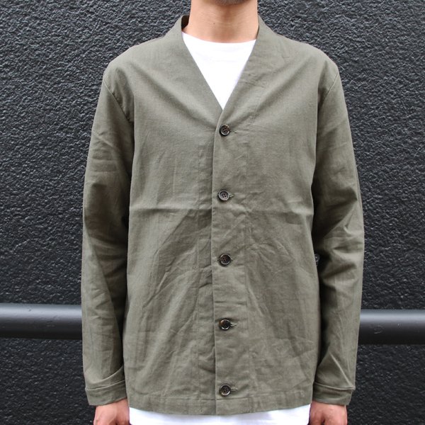 画像18: 綿麻ビンテージソフトキャンバス モックV/N カーデジャケット『日本製』/ Upscape Audience