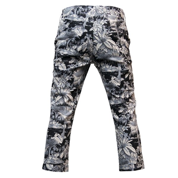 画像14: 【RE PRICE / 価格改定】綿麻キャンバスジャングルアロハプリント9分丈スラックス【MADE IN JAPAN】『日本製』/ Upscape Audience