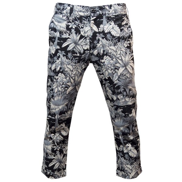 画像13: 【RE PRICE / 価格改定】綿麻キャンバスジャングルアロハプリント9分丈スラックス【MADE IN JAPAN】『日本製』/ Upscape Audience