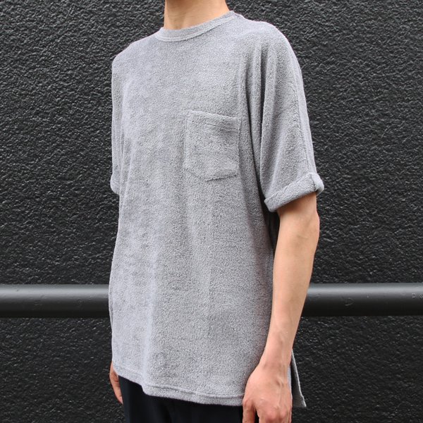 画像6: ロングパイル C/Nサイドスリット ロールアップ S/STee『日本製』Upscape Audience