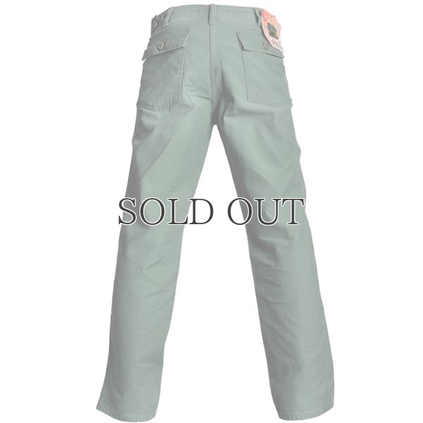 画像10: 日本国内加工リアルワーカー汚し仕上げ米国製別注バックサテンサファリトラウザー  / Audience