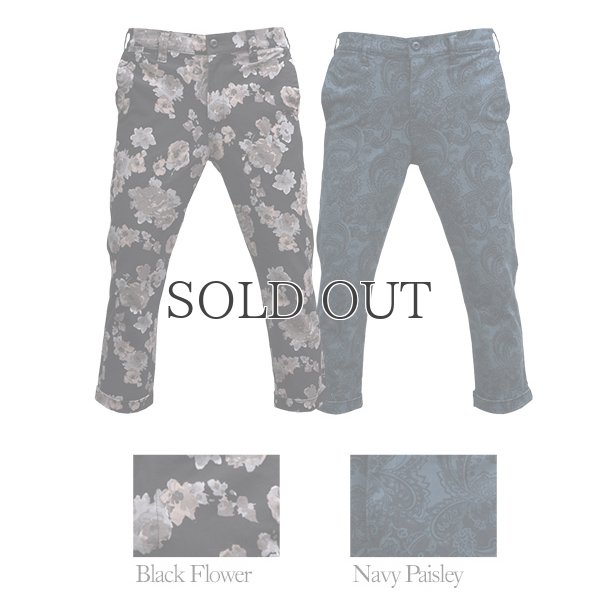 画像4: プリントストレッチツイル9分丈スラックス【MADE IN JAPAN】『日本製』/ Upscape Audience