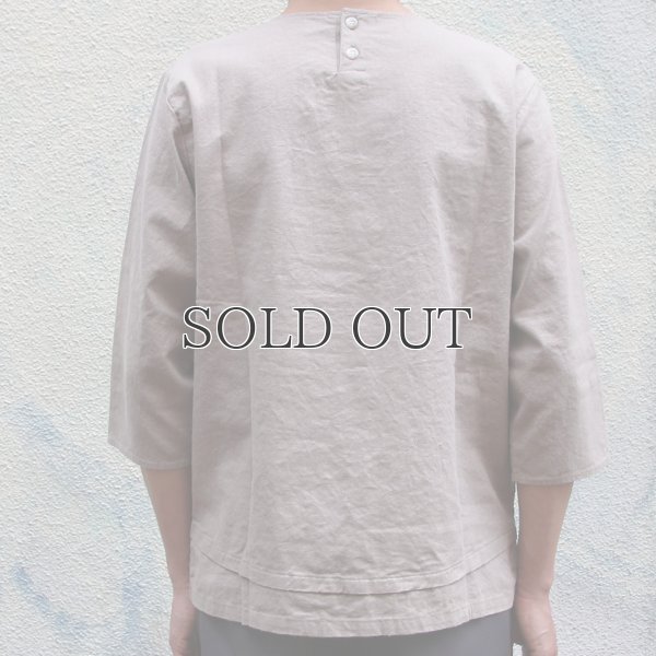 画像11: ソフトリネンコットンキャンバス 胸ポケ付 Wヘム 7/Sシャツ【MADE IN JAPAN】『日本製』/ Upscape Audience