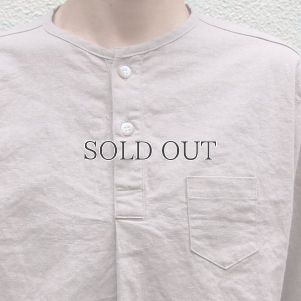 画像10: ソフトリネンコットンキャンバス C/N ヘンリー7/Sシャツ【MADE IN JAPAN】『日本製』/ Upscape Audience