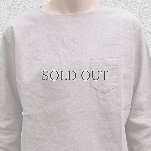 画像13: ソフトリネンコットンキャンバス 胸ポケ付 Wヘム 7/Sシャツ【MADE IN JAPAN】『日本製』/ Upscape Audience